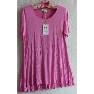 NWT Simply Southern Tunic / Dress in Pink, Women's Size Small